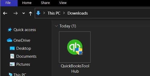 QuickBooks Tool Hub exe file