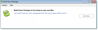 QuickBooks - Set up Sync Manager