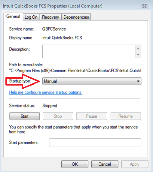 Fix damage in QuickBooks FCS Service