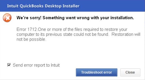 QuickBooks Desktop Error 1721