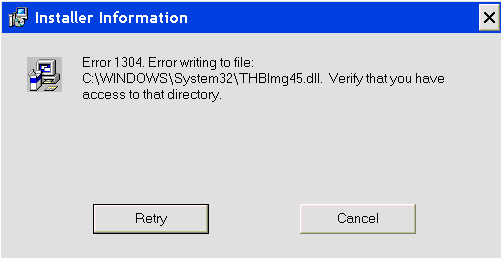QuickBooks Desktop Error 1304 Error Writing to File