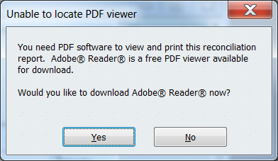 QuickBooks Cannot Locate PDF Viewer