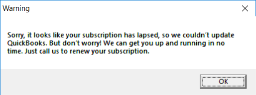 Sorry it looks like you need a Subscription to Start Using QuickBooks