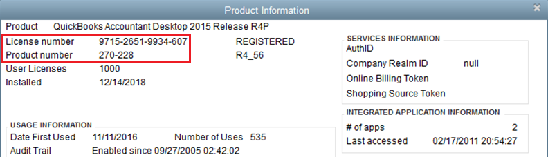 Quickbooks Pro 2015 License Key