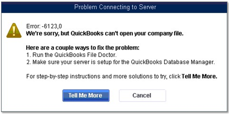 QuickBooks Error Code 6123 0