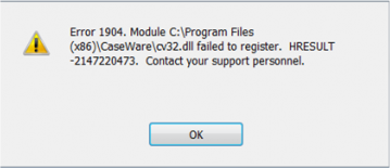 Error Registering QuickBooks Library Files