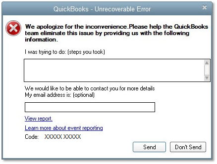 QuickBooks Unrecoverable Error