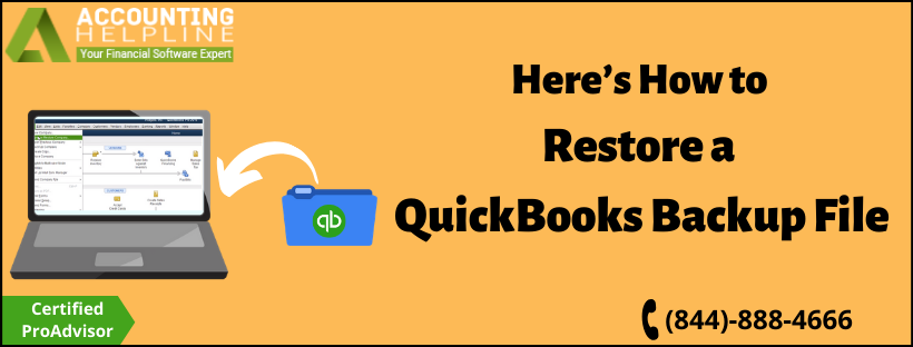 restore a QuickBooks Backup File