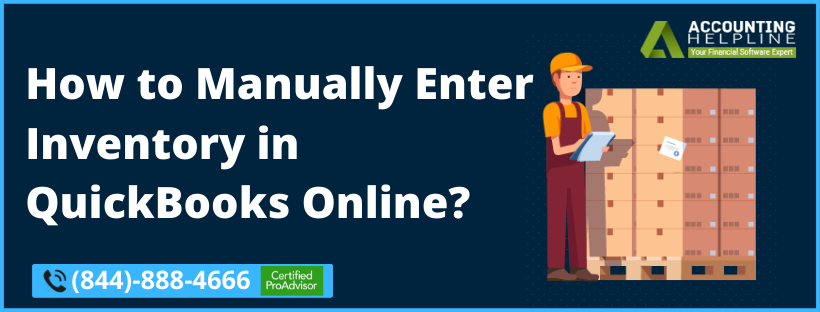 Enter Inventory in QuickBooks Online