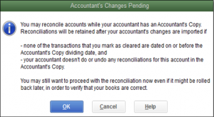 QuickBooks accountant copy not working