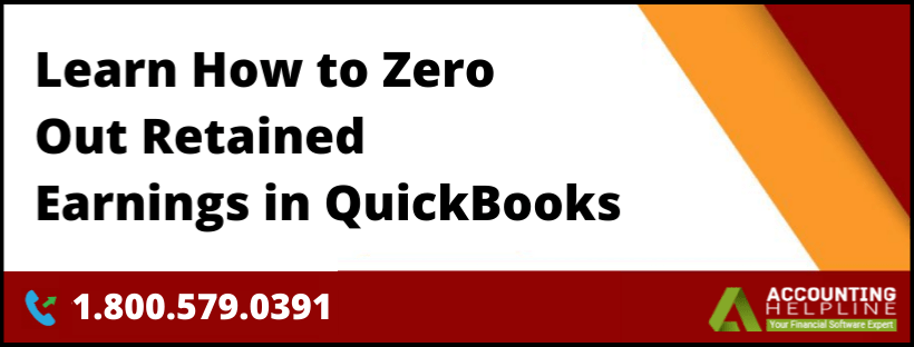 zero out retained earnings in QuickBooks