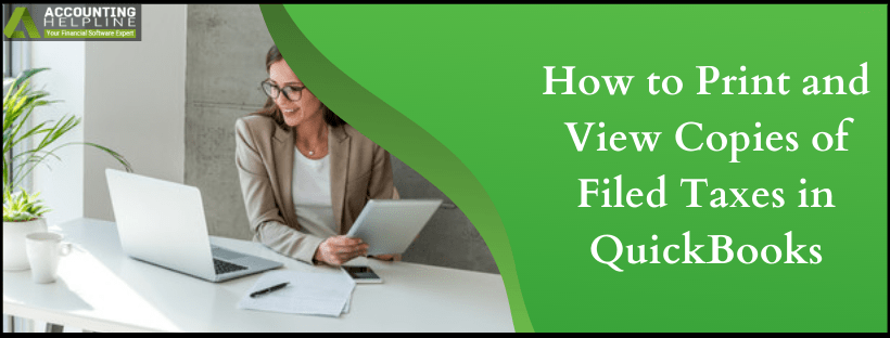 View Copies of Filed Taxes in QuickBooks