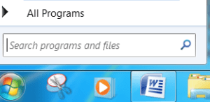 Windows Search Programs and Files