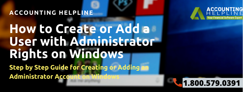 Add a User with Administrator Rights on Windows