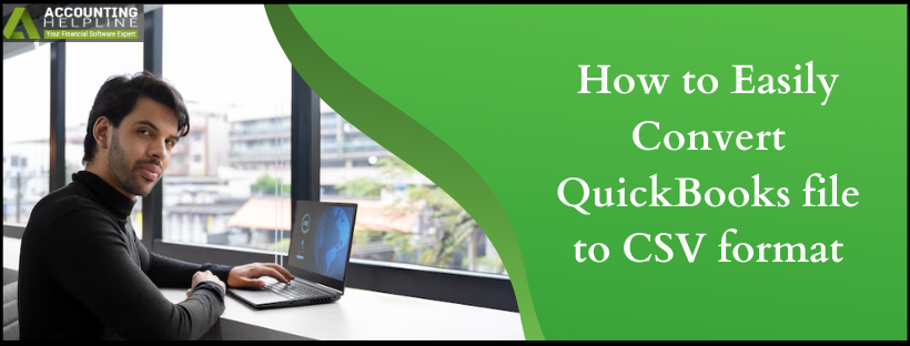 Convert a QuickBooks file to CSV format