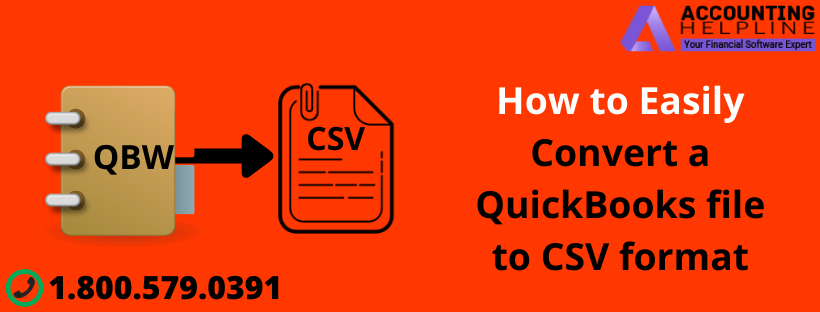Convert a QuickBooks file to CSV format