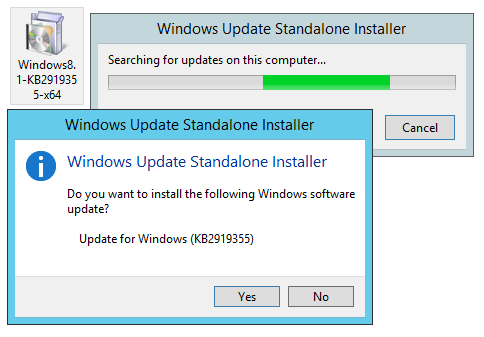 Install KB 2919355 Update on Windows 8