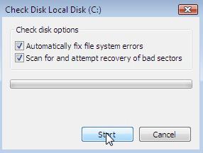 Windows Check Disk Local Disk C