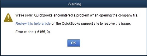 QuickBooks error 6155 0