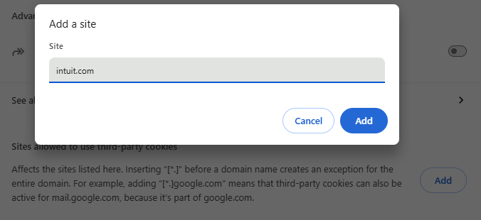 third party cookies add intuit.com