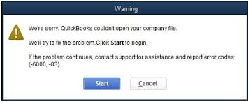 QuickBooks Company File Error 6000 83