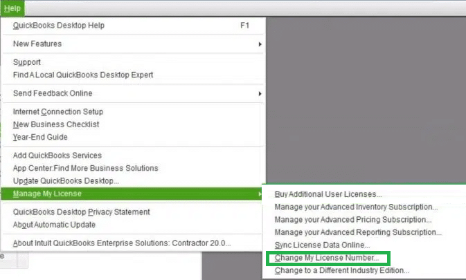 Change My License Number