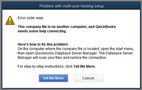 This Company File is on Another Computer, and QuickBooks Needs Some Help Connecting