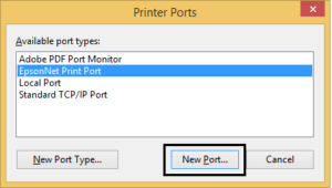 Add Printer to Local Port
