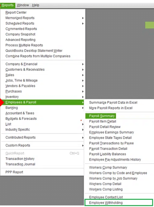 Employee Withholding