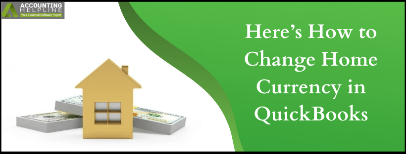Change Home Currency in QuickBooks