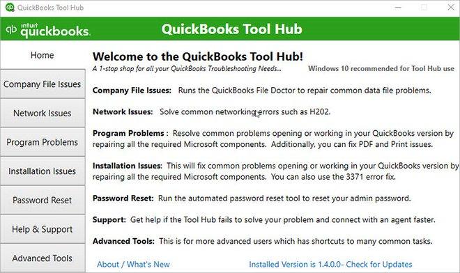 QuickBooks Tool Hub 2021