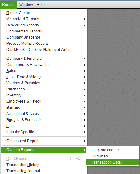 Transaction Detail