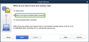 QuickBooks Where do you want to restore the file