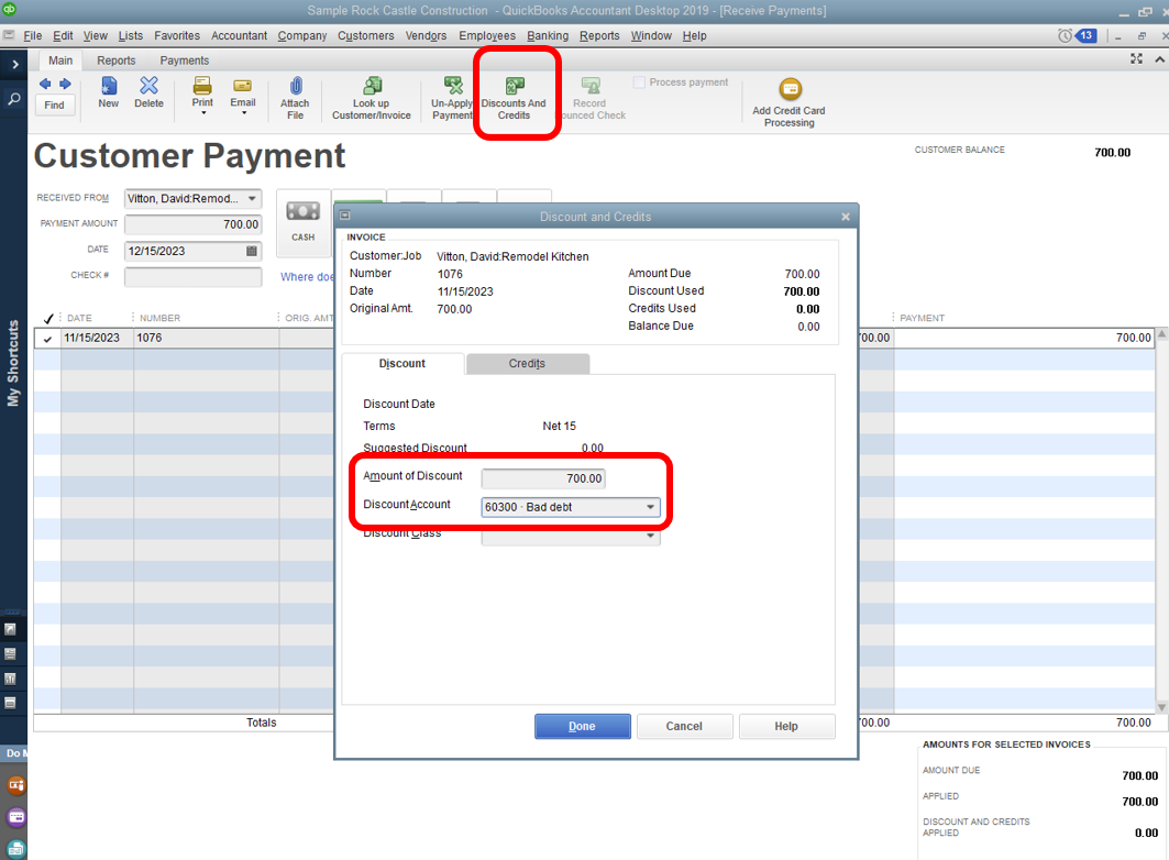 Closing Out the Unpaid Invoices In QuickBooks