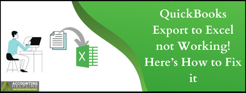 QuickBooks Export to Excel not Working