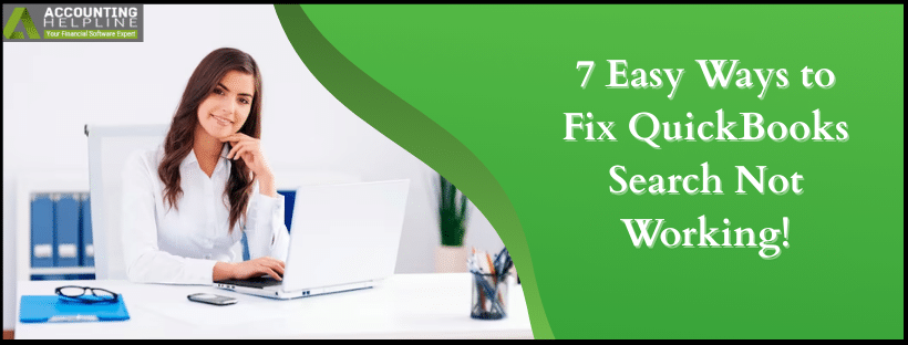 QuickBooks Search Not Working