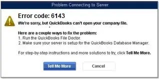 QuickBooks Desktop Error 6143