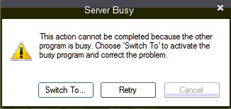 QuickBooks Server Busy Error