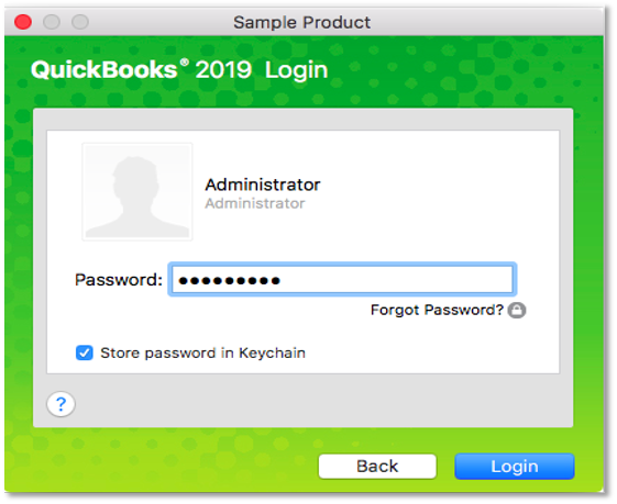 Reset QuickBooks Desktop for Mac Password