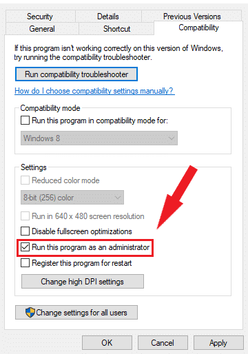Run this Program as Administrator