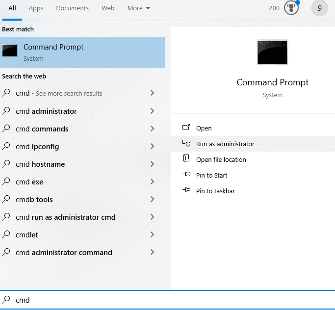 Run as Administrator