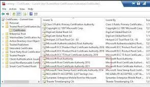 Install Windows Root Certificate