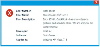 QuickBooks Error Code 15311