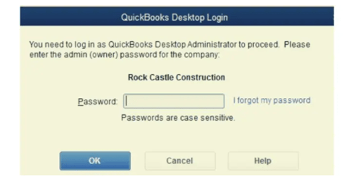 Crack QuickBooks Password with the Use of the Challenge Question