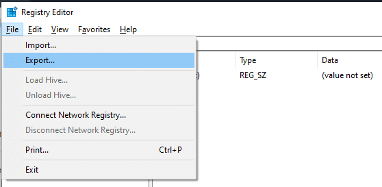 Registry Editor