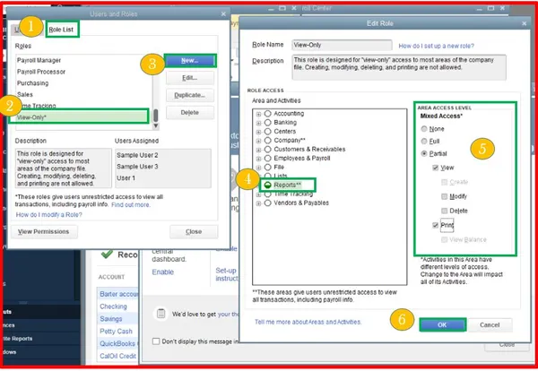 Give Admin access to QuickBooks