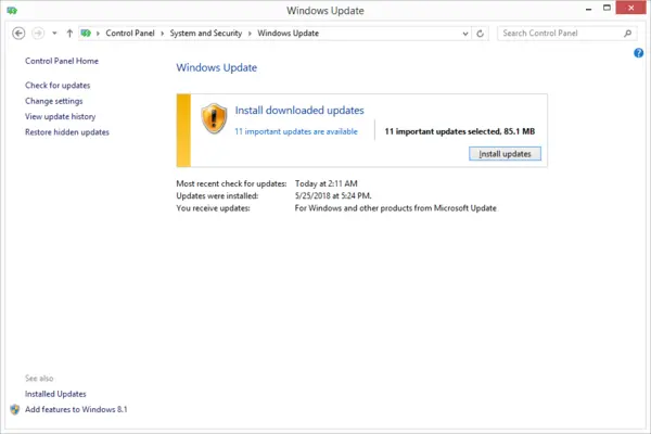 Install the Latest Microsoft Windows Updates