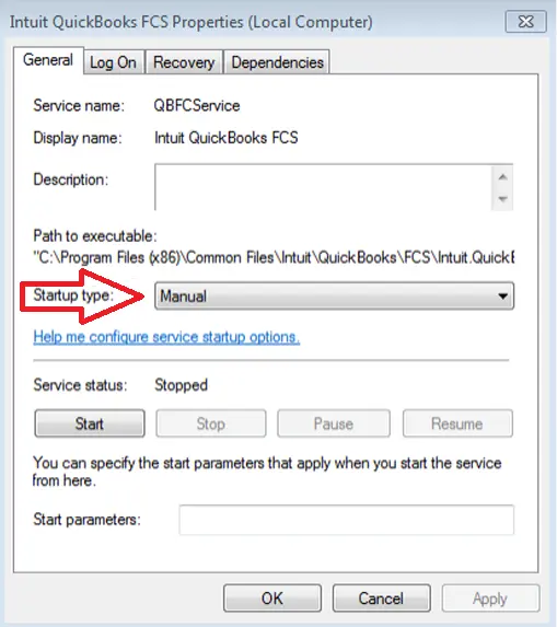 Intuit QuickBooks FCS Properties