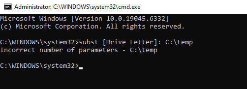 subst [Drive Letter]