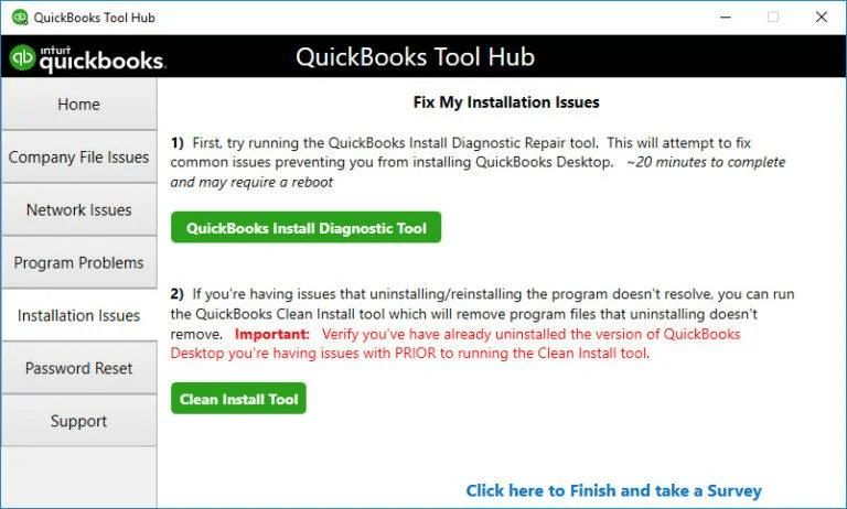 QuickBooks Clean Install Tool